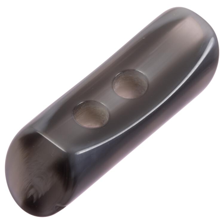 Knebelknopf aus Kunststoff im schwungvollen Design in Grau 40mm