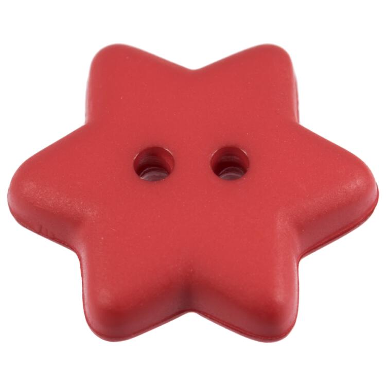 Kinderknopf - roter Stern 15mm