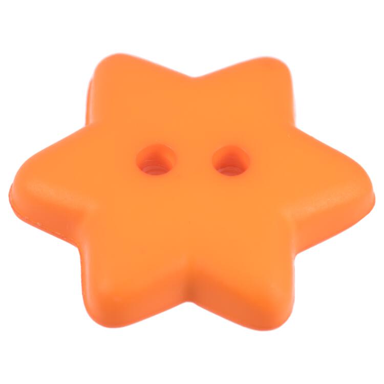 Kinderknopf - orangener Stern