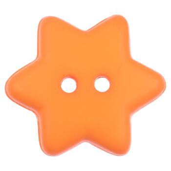 Kinderknopf - orangener Stern
