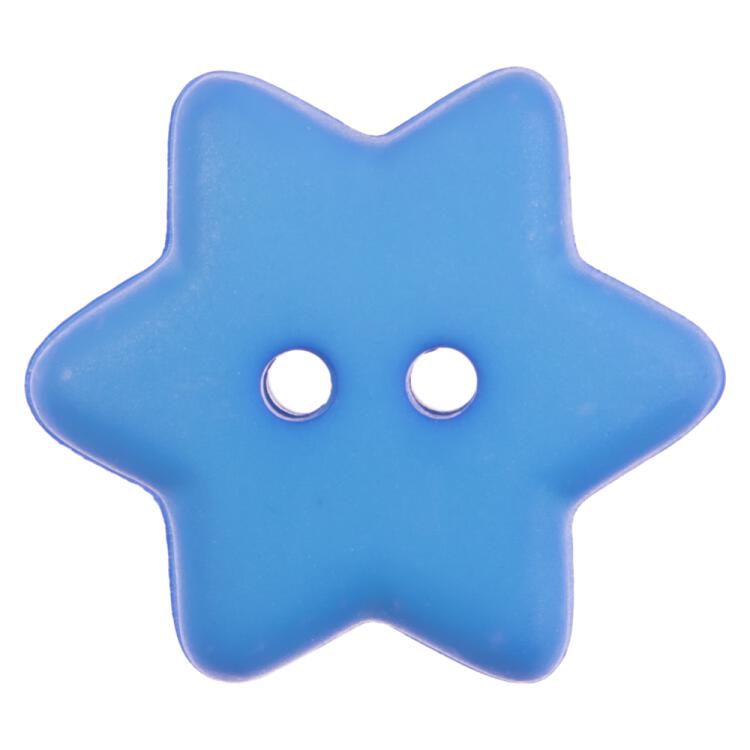 Kinderknopf - blauer Stern 15mm