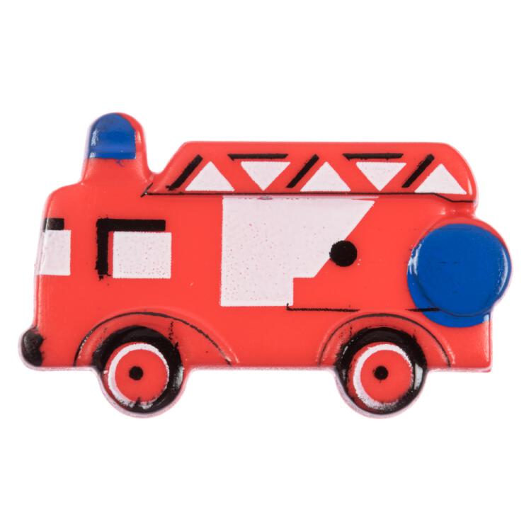 Kinderknopf - rotes Feuerwehrauto 23mm