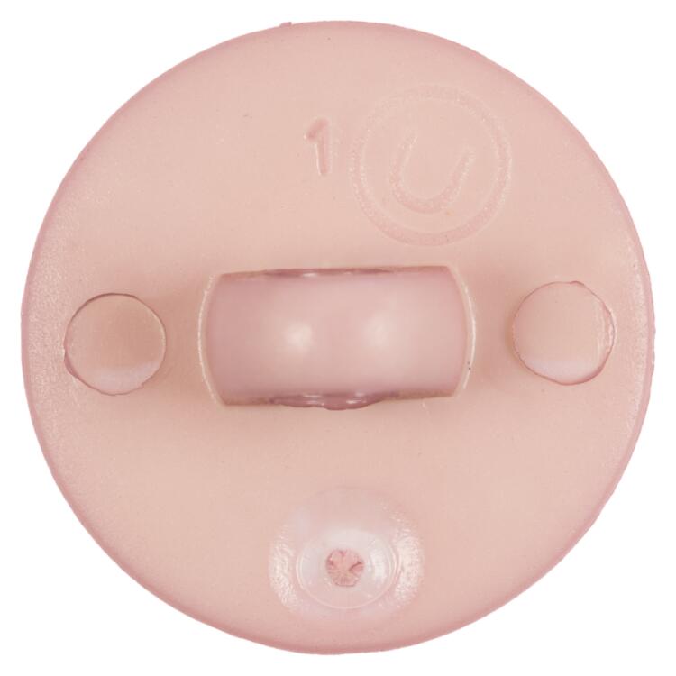Kinderknopf - neugierige Maus auf rosafarbigem Hintergrund 12mm
