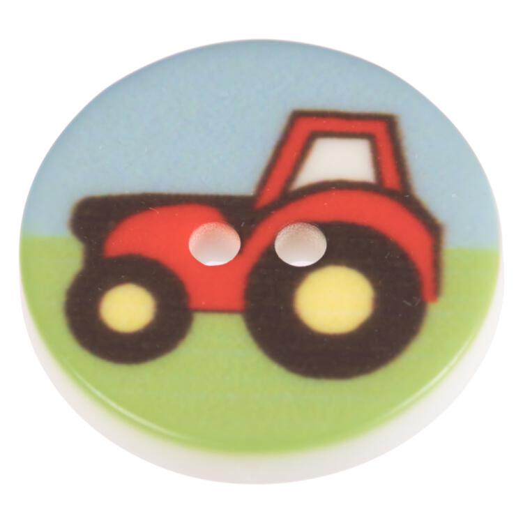 Kinderknopf - Traktor auf dem Feld