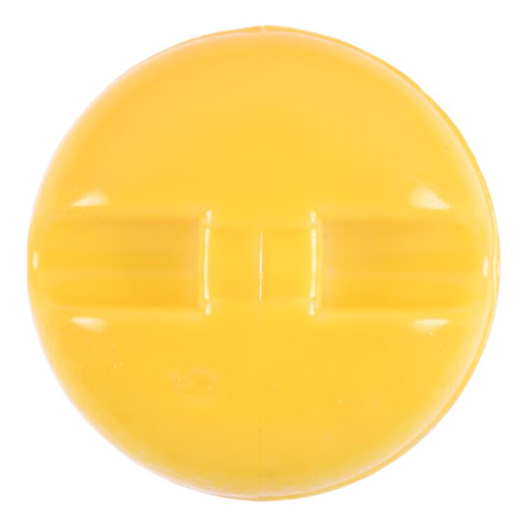 Kinderknopf - Kuss Smiley (Emoticon) in Gelb 15mm