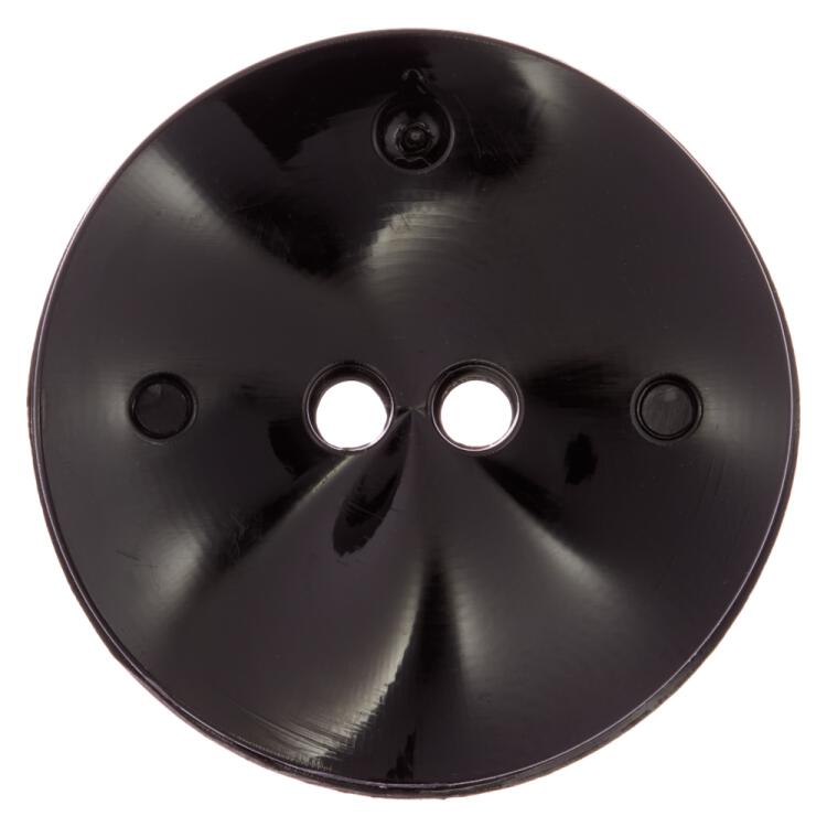 Kunststoffknopf in Schwarz mit Wellenlandschaft 23mm