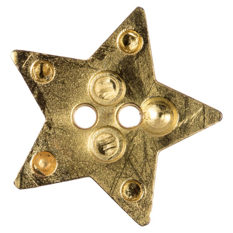 Kinderknopf - Goldstern aus Kunststoff 15mm