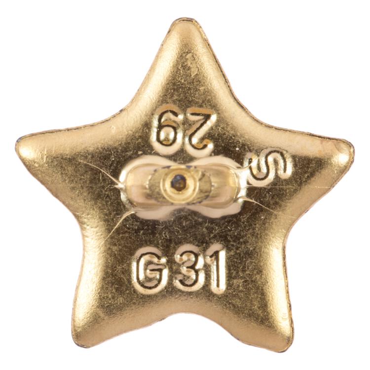 Kinderknopf - Seestern in Gold 16mm