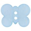 Kinderknopf - Schmetterling aus Kunststoff in Hellblau