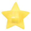Kinderknopf - gelber Stern aus Kunststoff