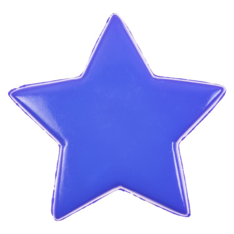 Kinderknopf - blauer Stern aus Kunststoff
