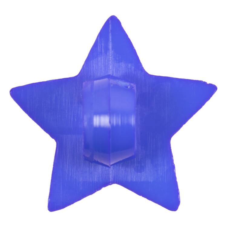 Kinderknopf - blauer Stern aus Kunststoff 13mm