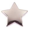 Kinderknopf - Stern aus Kunststoff in Silber