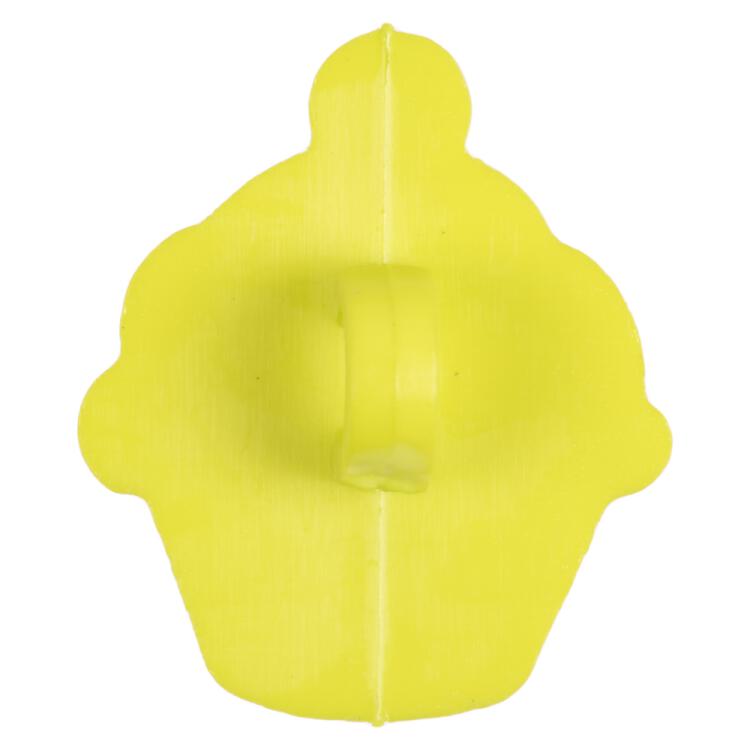 Kinderknopf - grüner Cupcake aus Kunststoff 15mm