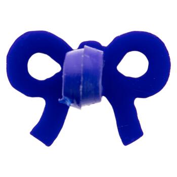 Kinderknopf - winziges Schleifchen in Blau