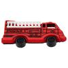 Kinderknopf - rotes Feuerwehrauto aus Kunststoff