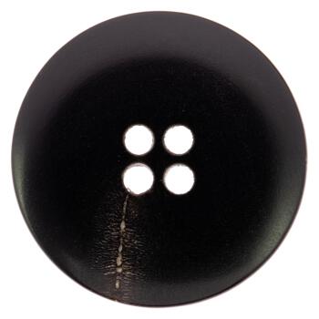Schwarzer Hornknopf mit eingraviertem Wappenmotiv