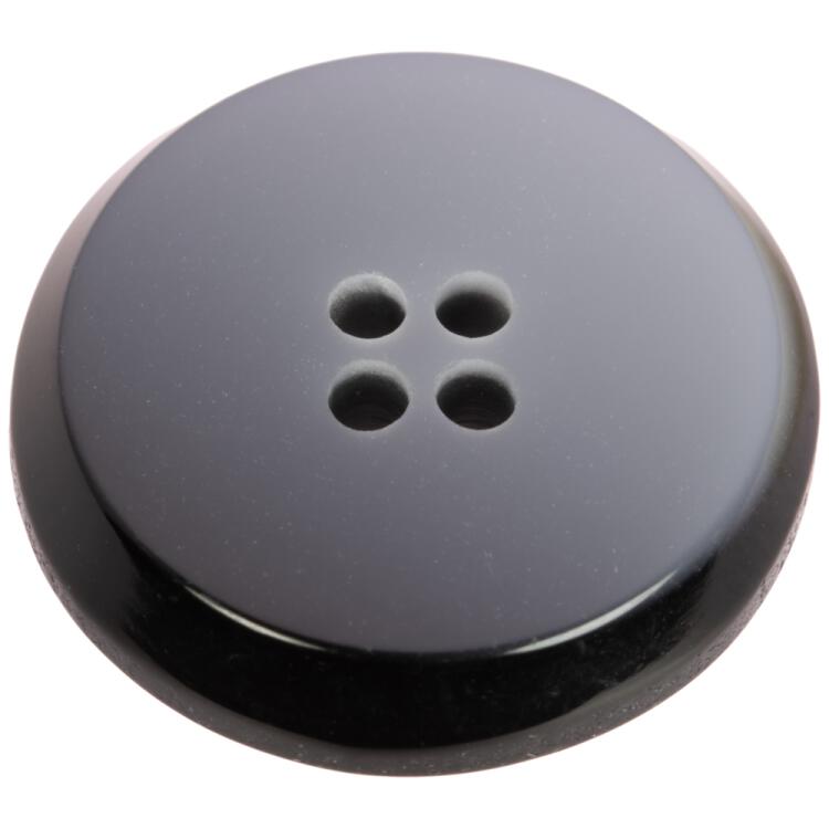 Designer Kunststoffknopf mit Farbverlauf grau-schwarz 28mm
