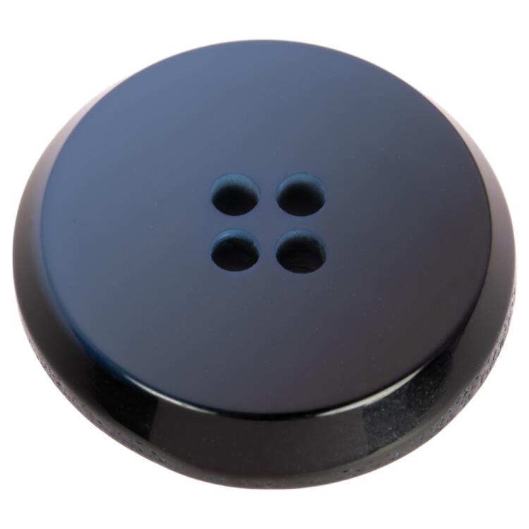Designer Kunststoffknopf mit Farbverlauf blau-schwarz 15mm