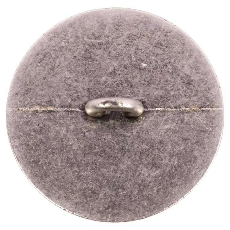 Metallknopf in Altsilber mit gehämmerter Oberfläche 15mm