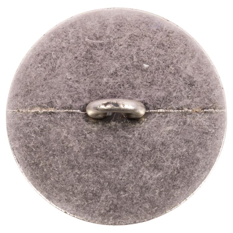 Metallknopf in Altsilber mit gehämmerter Oberfläche 28mm