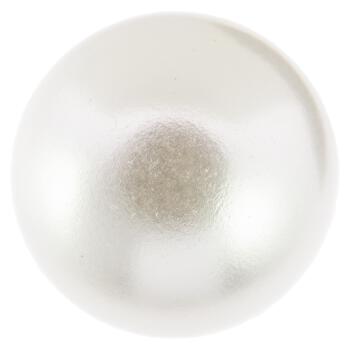 Kunststoffknopf "Perle" in Perlmuttweiß glänzend