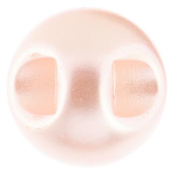 Kunststoffknopf "Perle" in Perlmuttrosa glänzend