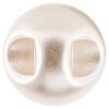 Kunststoffknopf Perle in Perlmuttgrau glänzend