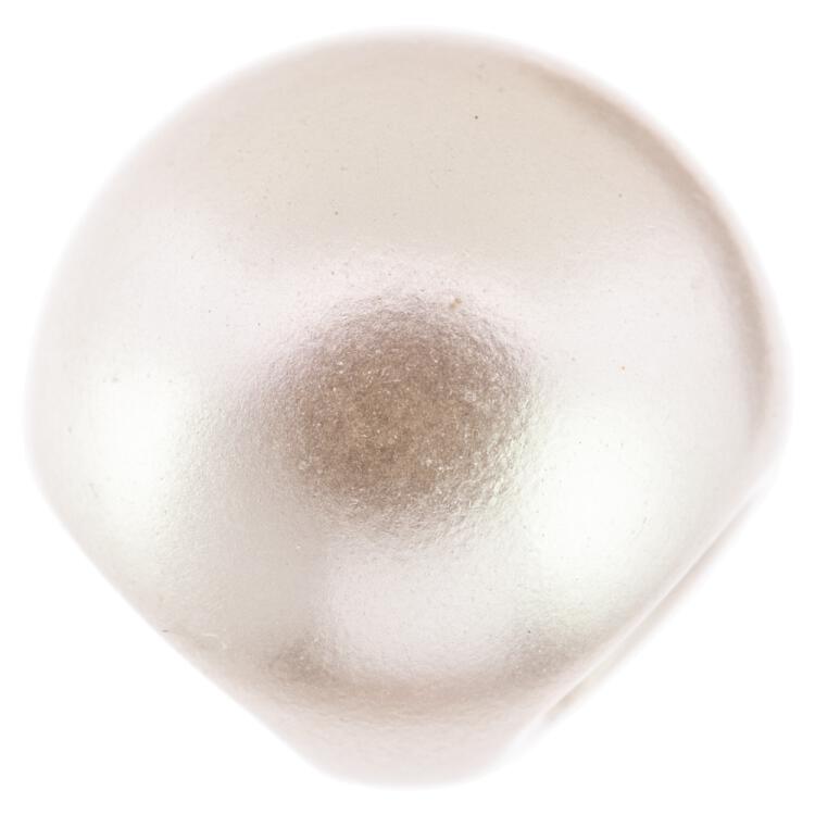 Kunststoffknopf "Perle" in Perlmuttgrau glänzend 8mm