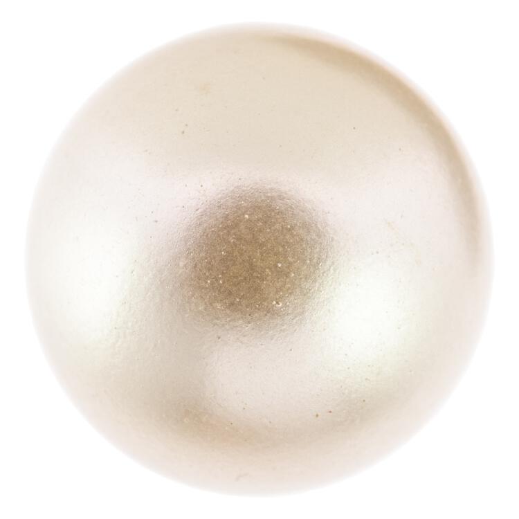 Kunststoffknopf Perle Farbe Elfenbein glänzend