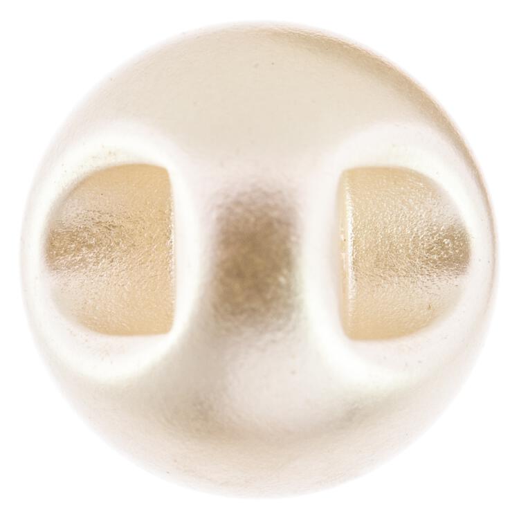 Kunststoffknopf "Perle" Farbe Elfenbein glänzend 8mm