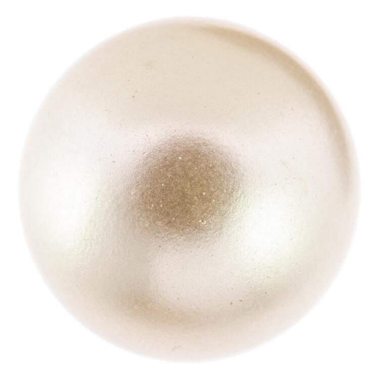 Kunststoffknopf "Perle" Farbe Elfenbein glänzend 11mm