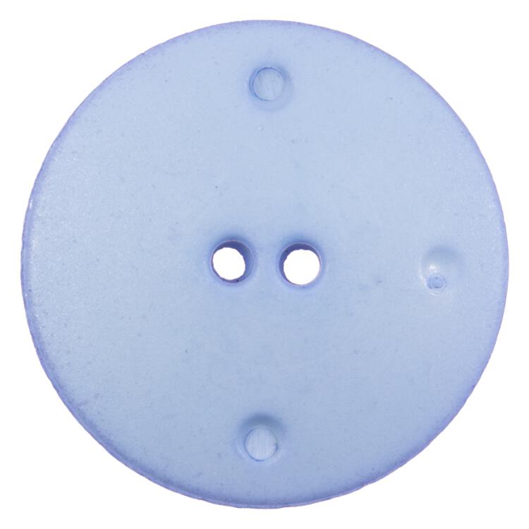 Kunststoffknopf in Perlmuttblau mit 3D-Spitzenmotiv