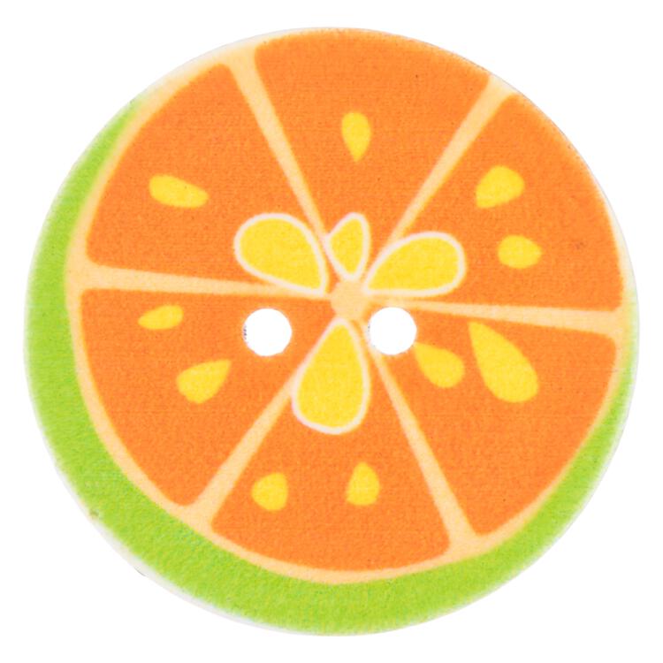 Kinderknopf - Grapefruit in Orange 23mm