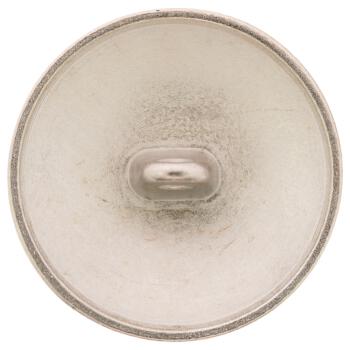Metallknopf in Silber matt mit Wappenmotiv