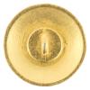 Wappenknopf aus Metall in Gold leicht gebürstet