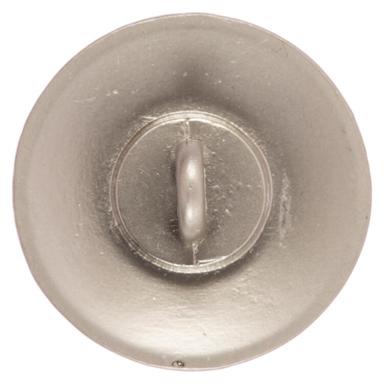 Wappenknopf aus Metall in Silber matt 23mm