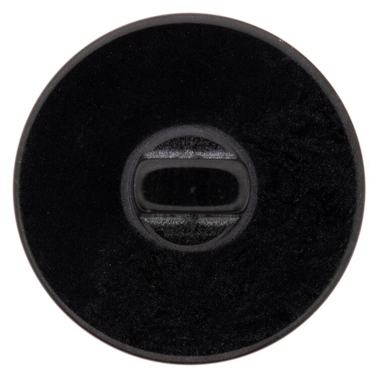 Designerknopf aus Kunststoff in Perlmuttoptik Grau-Beige 18mm